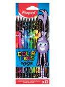 Карандаши 12цв Maped Color Peps Monster пластик 862612/12/Франция Карандаши 12цв Maped Color Peps Monster пластик 862612/12/Франция