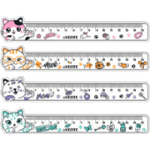 Линейка 15см пластик "deVENTE. CAT" гибкая 5091208/24/Китай Линейка 15см пластик "deVENTE. CAT" гибкая 5091208/24/Китай