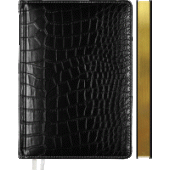 Ежедневник А5 2024 352стр "deVENTE. Wild"  кремовая бумага иск кожа черный 2232414/Россия