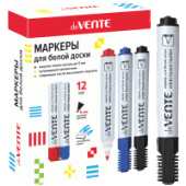 Маркер для доски "deVENTE" с клипом пулевидный 5мм черный 5040306/12/Китай