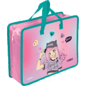 Папка для тетрадей A4 "deVENTE. Manga Girl" расширение 10см пластик 400 мкм с ручками 8054346//Китай