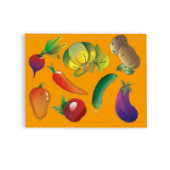 Трафарет раскраска детский Овощи ТР 05/60/Россия