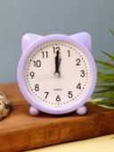 Часы-будильник "Cat ears" purple HR-8084-01/Китай