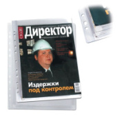 Папка-файл перфорированная  А4  объемная до 200 листов  0,18 мм  ДПС 2305