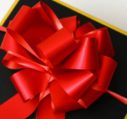 Бант-шар №2,3 простой красный 893011/10/Китай