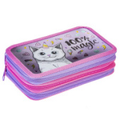 Пенал 3отд 190х110мм 100% magic на молнии с табл.умножения Hatber NPn_42109/18/Россия