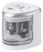 Точилка EPS-9004 электрическая  2отверст в пластик.боксе Хатбер ES_060426/Китай