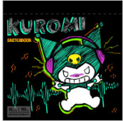 Скетчбук 48л 190*190мм спираль Kuromi жестк. подлож 160 г/м2 72572/16/Россия