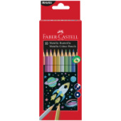Карандаши 10цв Faber-Castell металлик заточен. 201583/10/Китай Карандаши 10цв Faber-Castell металлик заточен. 201583/10/Китай