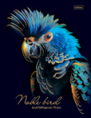 Бизнес блокнот А5 80л Благородная птица 5цв блок клетка тв.переплет Hatber 80ББ5лофВ1_30945/20/Росси