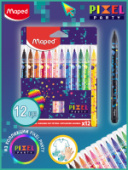 Фломастеры 12цв MAPED PIXEL PARTY суперсмываемые 845413/12/Франция