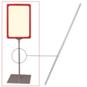 Трубка для сборки напольной стойки под рамку POS, высота 1200 мм, диаметр 9мм, 290268 Трубка для сборки напольной стойки под рамку POS, высота 1200 мм, диаметр 9мм, 290268