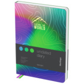 Ежедневник А5 136л недатир Berlingo Terrain кожзам серебряный срез UD2_03S09/20/Китай