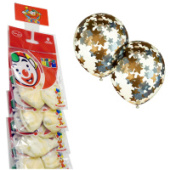 Шары воздушные 2шт 12/30см Декоратор наполн. звезды конфетти фольга золото/серебр 6053819/Китай Шары воздушные 2шт 12/30см Декоратор наполн. звезды конфетти фольга золото/серебр 6053819/Китай