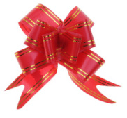 Бант-бабочка №3 золотая полоса красный 817867/10/Китай