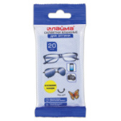 Салфетки влажные ЛАЙМА "ДЛЯ ОПТИКИ (очки, объективы)", компактная упаковка, 20 штук, 605661 Салфетки влажные ЛАЙМА "ДЛЯ ОПТИКИ (очки, объективы)", компактная упаковка, 20 штук, 605661