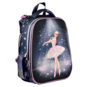 Ранец БАЛЕРИНА 27х37х13см полиэстер 2отд формоустойчивая жёсткая спинка Феникс+ 64831/Китай