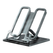 Подставка для книг пластик ErichKrause® Base Ice Metallic серебряная 58048/8/Россия