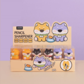 Точилка "deVENTE. Doggy" 1отв пластик ассорти 3диз 8031409/24/Китай