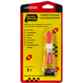 Клей секундный 3г "deVENTE. Super Strong glue" универсальный высокопрочный 4180303/48/Китай Клей секундный 3г "deVENTE. Super Strong glue" универсальный высокопрочный 4180303/48/Китай