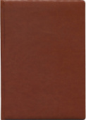 Ежедневник А5 192л полудатир Виладж светло-коричневый перепл.кожзам Проф-Пресс 192-0697/14Россия