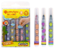 Фломастеры 18цв Каляка-Маляка трехцв утолщенные легкосмываемые ФТГРКМ06/12/Россия Фломастеры 18цв Каляка-Маляка трехцв утолщенные легкосмываемые ФТГРКМ06/12/Россия