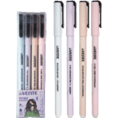 Набор ручек шариковых "deVENTE. Mentality" 4шт 0,7мм синие ассорти 5073339/24/Китай Набор ручек шариковых "deVENTE. Mentality" 4шт 0,7мм синие ассорти 5073339/24/Китай