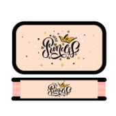 Пенал 2отд 190*105 SOFT СТИЛЬ ПРИНЦЕССЫ 2021 тканевый торец ПО-901/27/Россия