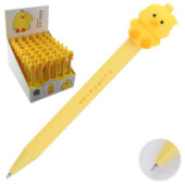 Ручка гелевая автоматическая KUKI Chicken 0,5 син КОКОС 215911/48/Китай