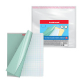 Набор обложек 10шт.ErichKrause® Fizzy Clear для тетр. и дневн.,с клеевым краем,/53397/ 212х395мм