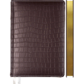 Ежедневник А5 2024 352стр "deVENTE. Wild"  кремовая бумага иск кожа коричневый 2232413/Россия