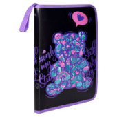 Папка для тетрадей 23.5x33x2.5см МАРМЕЛАДНЫЙ МИШКА молния пластик Феникс+ 63122/3/Китай